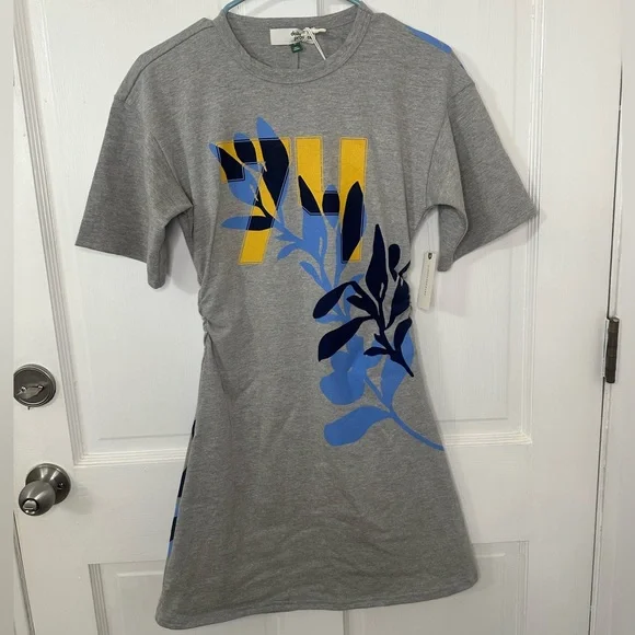 NWT Anthropologie Daily Practice Short Sleeve Mini T-Shirt Dress XS - Picture 6 of 9